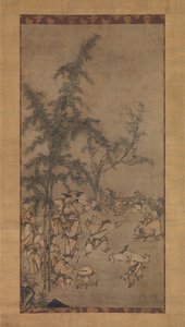 A bambuszliget hét bölcse, 1550-es évek.