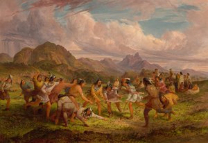 Labdajáték a sziú indiánok között, 1851.
