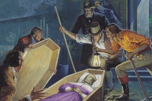 Burke és Hare, Sírrablók és gyilkosok (gouache, papír) alkotó: Severino Baraldi