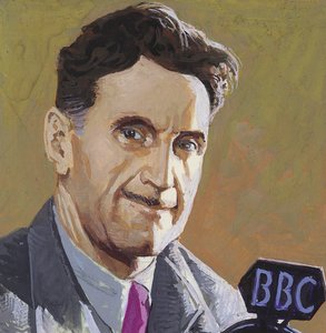 George Orwell (gouache, papír) alkotó: Severino Baraldi