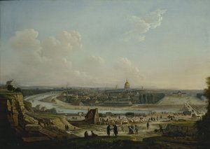 Párizs általános látképe a Chaillot-dombról, 1818 (olaj, vászon) alkotó: Seyfert