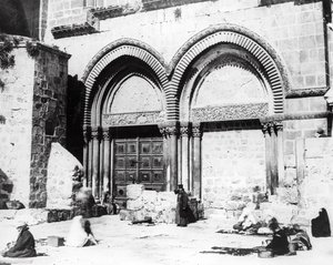 A Szent Sír-templom bejárata, 1865