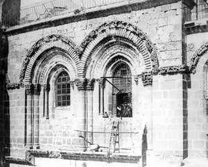 Ablak a Szent Sír-templom déli oldalán, 1865