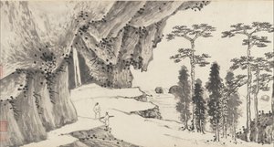 Közös táj, kb. 1509 és 1546. alkotó: Shen Zhou
