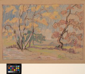 Impressions, 1931 körül (pasztell papíron) alkotó: Sherman Trease