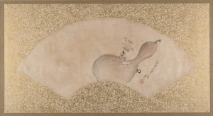 Virágok a tökben, 19. század vége. alkotó: Shibata Zeshin