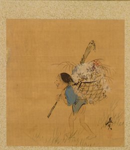 Levél a szezonális témák albumáról: Tea Jar and Cups, 1847. alkotó: Shibata Zeshin