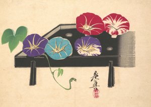 Morning Glories, kb. 1860., kb. 1860. alkotó: Shibata Zeshin