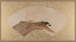 Hullámok és sziklák, 19. század vége. alkotó: Shibata Zeshin