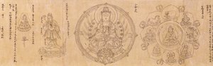 Buddhista istenségek két kötetben alkotó: Shinkaku