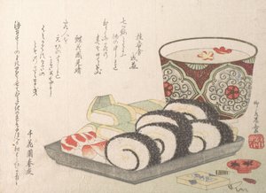 Sushi ecetes hal és rizs étel. alkotó: Shinsai