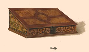 Tölgy berakásos doboz, 1904 alkotó: Shirley Charles Llewellyn Slocombe