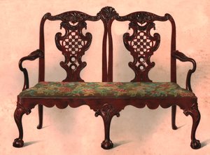 Settee, 1906 alkotó: Shirley Charles Llewellyn Slocombe