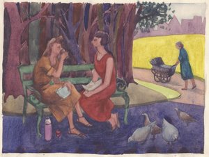 "Incidens a parkban", 1952. alkotó: Shirley Markham
