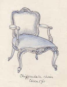 "Chippendale szék", 1950. alkotó: Shirley Markham