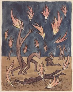 Zuhanó lángok, 1951. alkotó: Shirley Markham