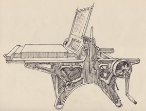 "Litho-press", 1951. alkotó: Shirley Markham
