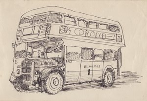 Routemaster busz, 1951. alkotó: Shirley Markham
