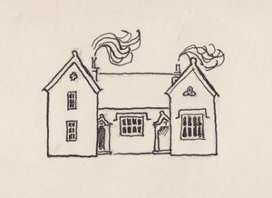 Az iskolaháza, Little Bedwyn, 1980-as évek. alkotó: Shirley Markham
