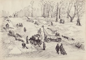 Fakivágás, 1950. alkotó: Shirley Markham