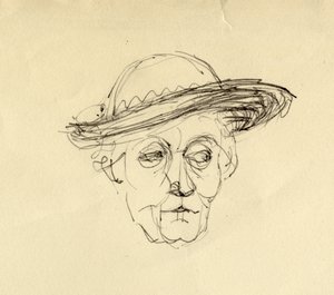 Kalapos nő, 1953. alkotó: Shirley Markham