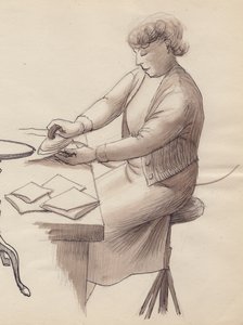 Női vasalás, 1951. alkotó: Shirley Markham