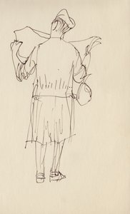 Újságot olvasó nő, 1950. alkotó: Shirley Markham