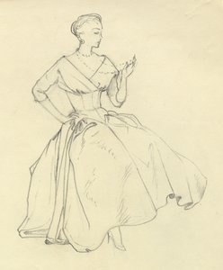 Nyakláncos nő, 1952. alkotó: Shirley Markham