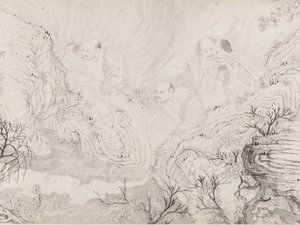 A tizenhat luohan, 1667-ben.