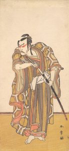 Ichikawa Danzo III, mint egy kardot húzó szamuráj, kb. 1772.