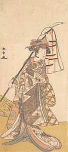 Kabuki a c and r Segawa Kiku no Onna Jó tag Afemae Road Csendes reggel, nem? 1777. alkotó: Shunsho