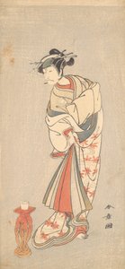A színész Ichikawa Danjuro V a női szerepben, 1772. alkotó: Shunsho