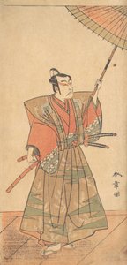 Az ötödik Ichikawa Danjuro szamurájként szertartásos kamishimoban, valószínűleg 1774-ben.