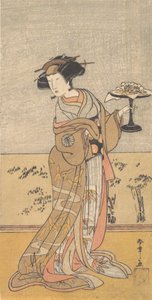 Az első Nakamura Tomijuro Shigenoi szerepében, 10. hónap, 1777. alkotó: Shunsho