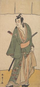 A második Ichikawa Monnosuke Soga no Juro Sukenari szerepében, 2. hónap, 1785. alkotó: Shunsho