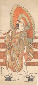 A második Ichikawa Yaozo, mint a hóban álló szamuráj, valószínűleg 1774-ben. alkotó: Shunsho