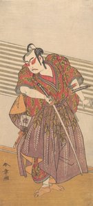 A második Ichikawa Yaozo szamurájként, valószínűleg 1773-ban. alkotó: Shunsho