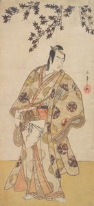 A harmadik Ichikawa Yaozo, mint egy juharfa alatt álló Daimyo, kb. 1783. alkotó: Shunsho