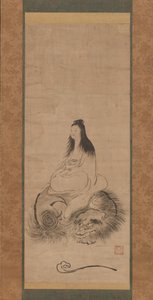 Monju on a Lion, 15. század vége. alkotó: Shusei