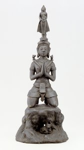 Siva Buddhát tiszteli, Lan Na kultúra (bronz)