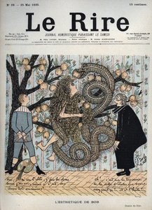 Éva és a kígyó: „Bob esztétikája” – Gyp humoros rajza (Sibylle Gabrielle Marie Antoinette Riquetti de Mirabeau, Martel de Janville grófnője) (1849-1932) – „A nevetés”, május 25.