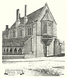St John Hospital, Sherborne, Dorset (metszet)
