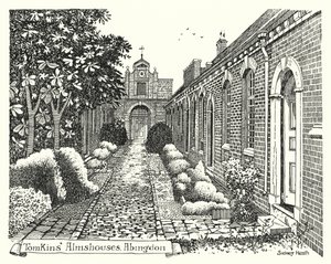 Tomkins Almshouses, Abingdon (metszet)