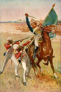 Roberts megnyeri a Viktória-keresztet, 1901. alkotó: Sidney Paget