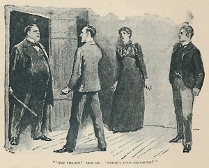 Te gazember! Mondta Ő. Hol van a lányom, 1892 alkotó: Sidney Paget