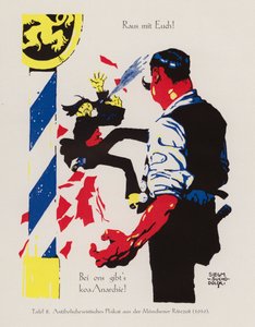 Tűnjetek el! Itt nincs anarchia! (színes litográfia) alkotó: Siegmund von Suchodolski