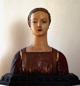 Fiatal hölgy (polikróm faszobor alkotó: Sienese School
