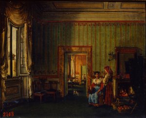 Belső Alekszandr Golicin herceg házában Rómában, 1830