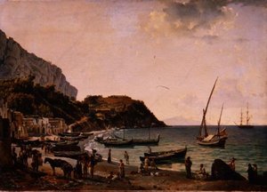 A kikötő Capri szigetén