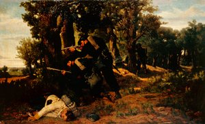 Bersaglieri csapda (katonák), ​​Silvestro Lega (1826-1895).